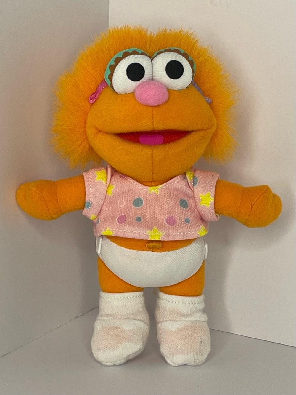 Vtg 2001 Fisher-Price Sesame Street Cuties Baby Zoe 6" Plush Doll